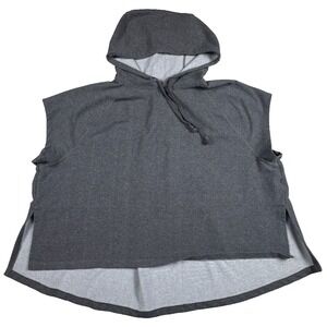 Avia Black Sleeveless Hoodie Men's Size‎ 2XL Muscle Cut Off Gym Workout Pullover